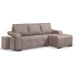 Sofá 3 lugares com chaise long