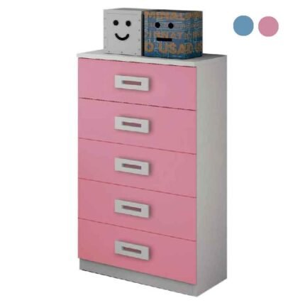 camiseiro-5-gavetas-rosa