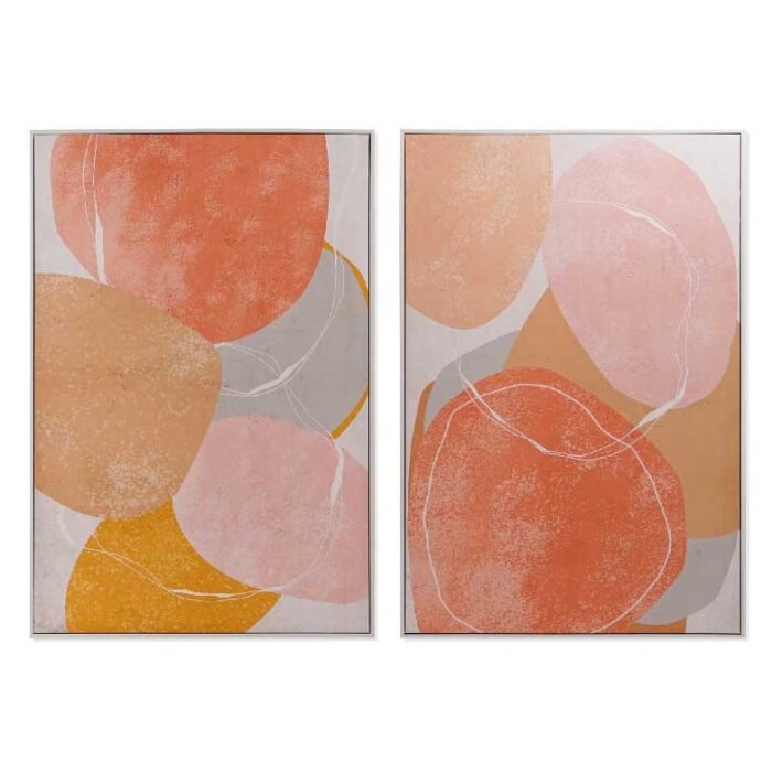 Pintura Dkd Home Decor Poliestireno Abstrato 2 Pcs