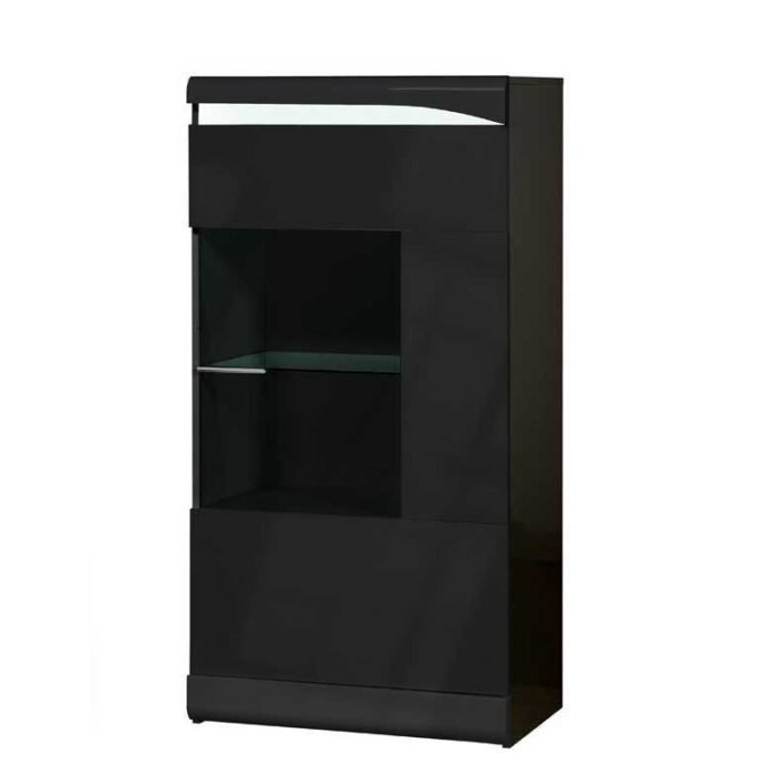 elementro vitrine ovio preto