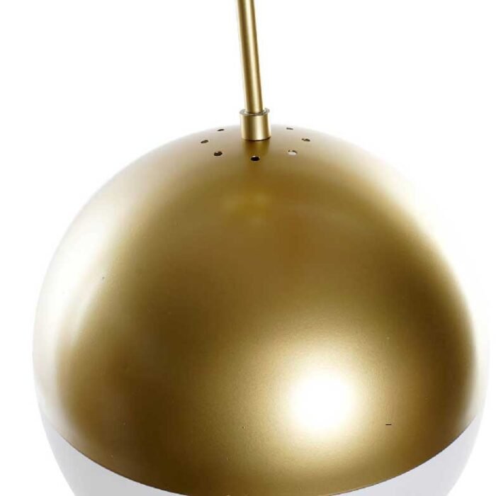 candeeiro teto 1 bola dourado