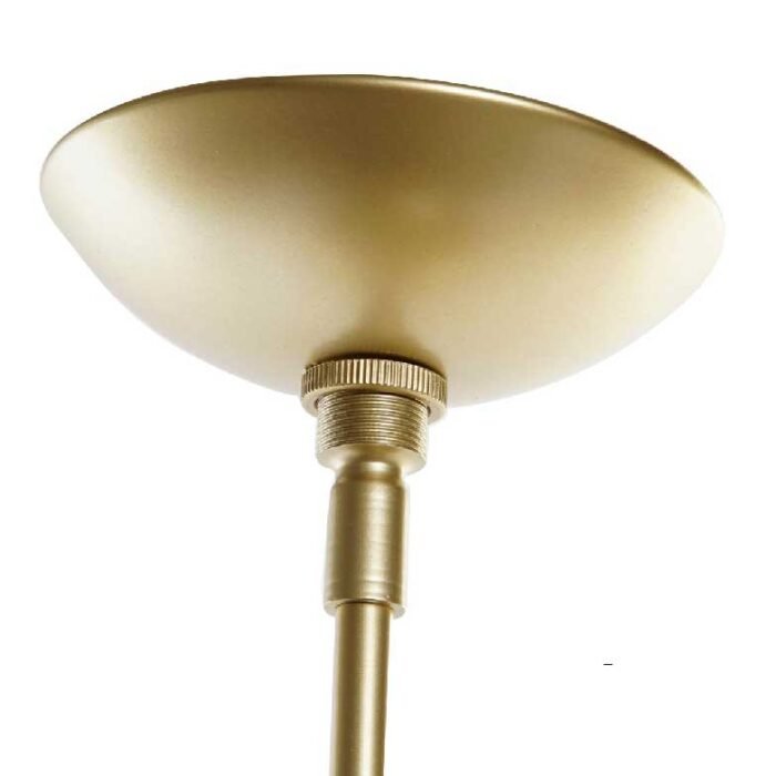 candeeiro teto 1 bola dourado