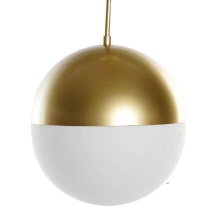 candeeiro teto 1 bola dourado