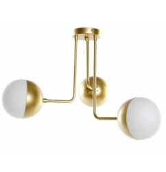 candeeiro teto dourado
