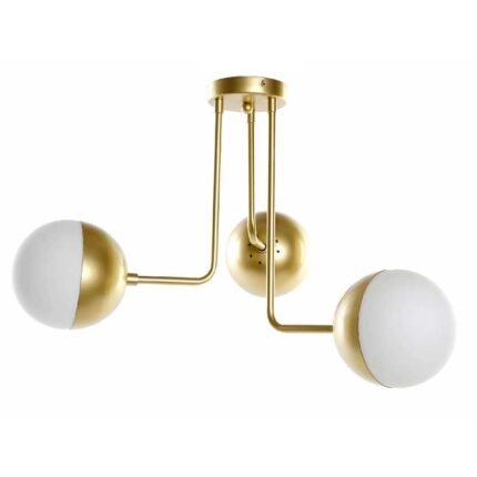 candeeiro teto dourado