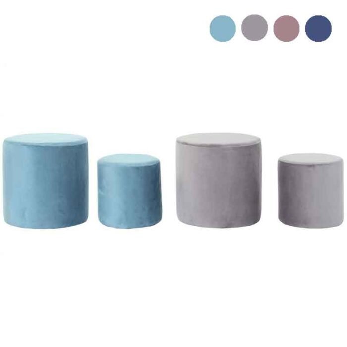 conjunto 2 pufes barato