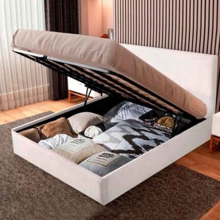 CAMA ESTOFADA C/ SISTEMA ELEVATÓRIO