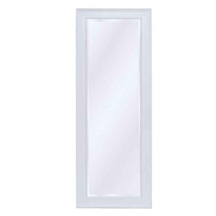 espelho de pe com moldura branco