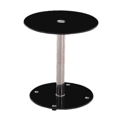mesa auxiliar vidro preto
