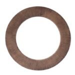 espelho redondo madeira