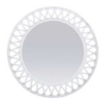 espelho redondo branco