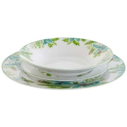 serviço jantar natal verde