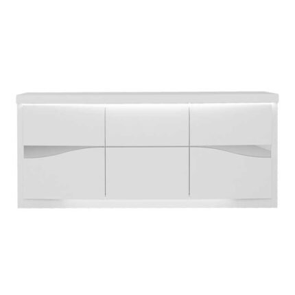 aparador 3 portas lacado branco