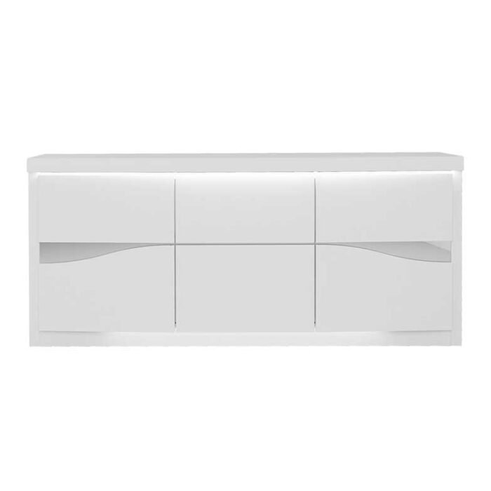 aparador 3 portas lacado branco