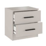 mesa de cabeceira bege