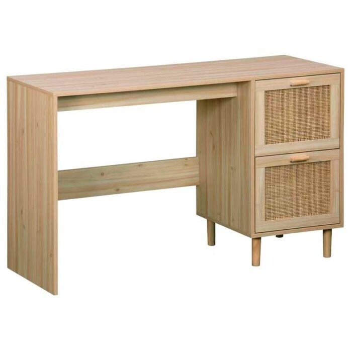 Secretária cor natural rattan