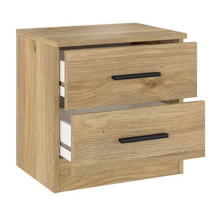 mesa de cabeceira 2 gavetas moderna