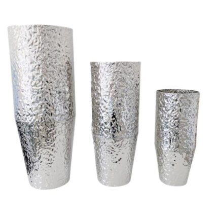 Vaso de Metal Prateado