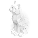 Gato Origami Poliresina