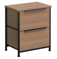 mesa de cabeceira com 2 gavetas
