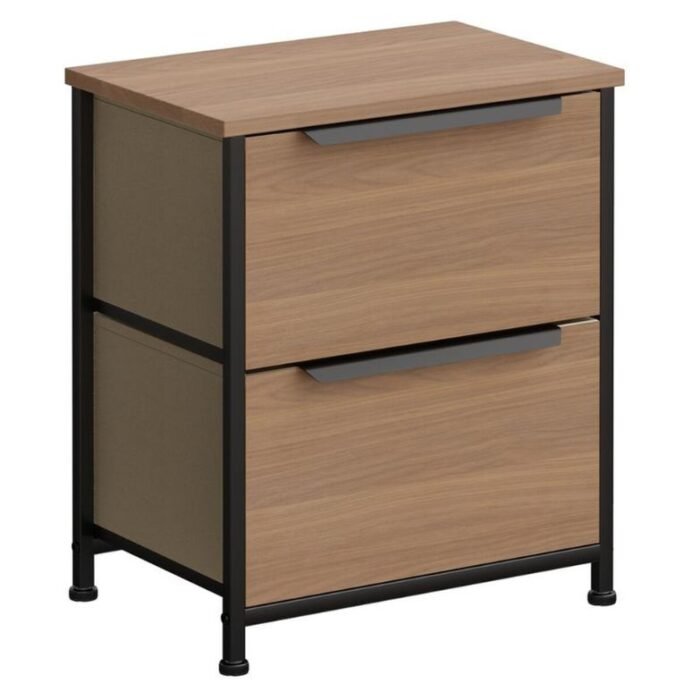 mesa de cabeceira com 2 gavetas