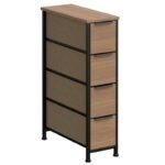 móvel estreito 4 gavetas