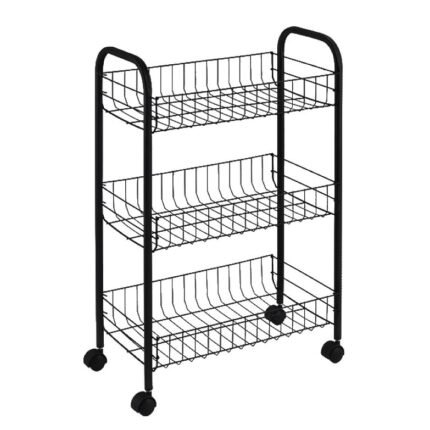Carro Metal Preto com Rodas