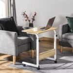 Mesa de Apoio Ajustável com Rodas