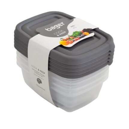 Conjunto de Caixas Plásticas Retangulares