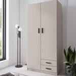 Armário 2 portas e 2 gavetas beje