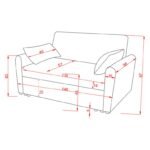 Sofá Cama com Braços