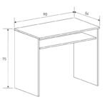 ´Secretária 1 prateleira