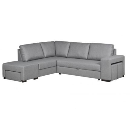 Sofá de Canto com Arca e Puffs