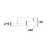 Sofá de Canto com Arca e Puffs