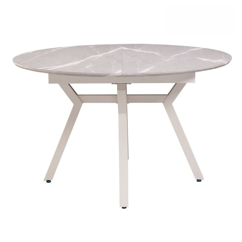 Mesa de Jantar Redonda Extensível Cerâmica