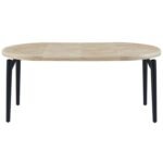 Mesa de Jantar Redonda Extensível em Carvalho