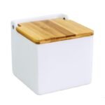 Saleiro com Tampa de Madeira