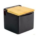 Saleiro com Tampa de Madeira