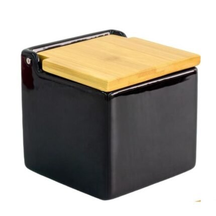 Saleiro com Tampa de Madeira