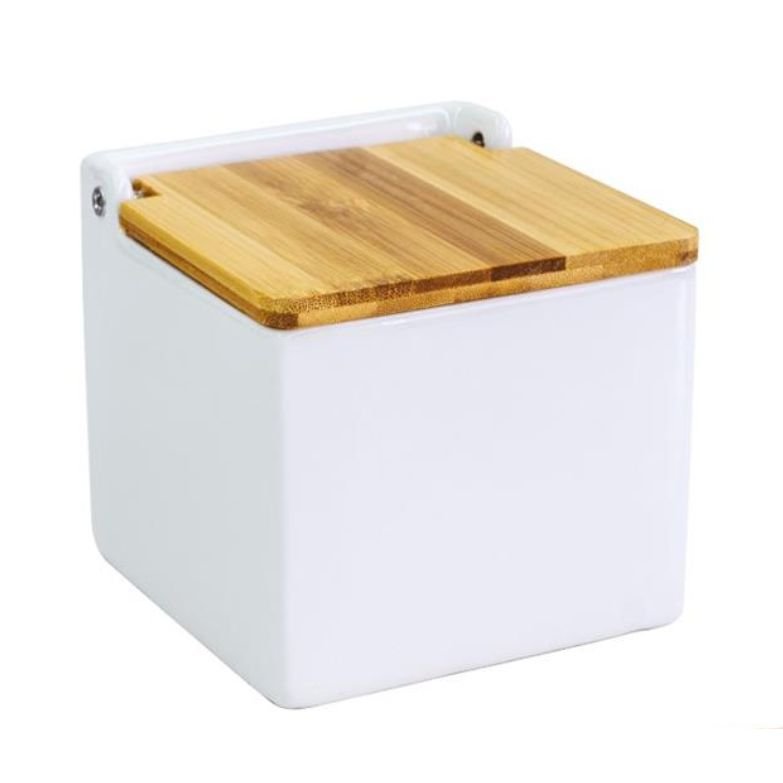 Saleiro com Tampa de Madeira