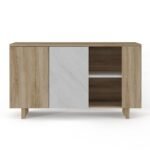 Aparador 2 Portas com Nicho e LED