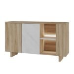 Aparador 2 Portas com Nicho e LED