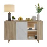 Aparador 2 Portas com Nicho e LED