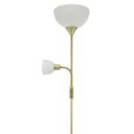 Candeeiro de pé TORINO com braço de leitura- dourado