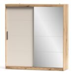 Roupeiro 2 Portas de Correr com Espelho 200cm