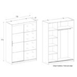 Roupeiro 2 Portas de Correr com Espelho