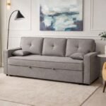 Sofá Cama Malmo 90 Dax - Sofá estofado - 3 lugares - Cinza-7