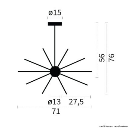 Candeeiro de tecto DOLORES