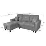Sofá Cama Chaise Longue com Arrumação - Image 8
