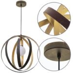 uspensão ISA 1xE27 A.Reg.xD.36cm dourado